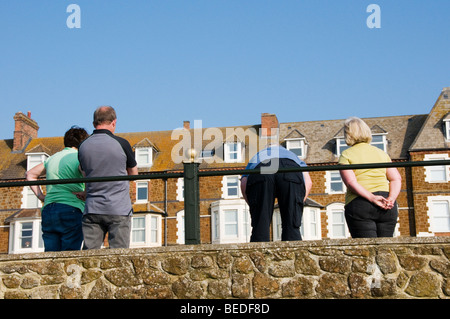 Bowls players at Hunstanton, Norfolk, England Stock Photo