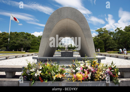 The Atomic Bomb Museum and Peace Garden nearly 64 years to the day after the Atomic Bomb was dropped by America on Hiroshima. Stock Photo