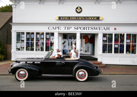 Classic car in Provincetown, Cape Cod, Massachusetts, USA Stock Photo