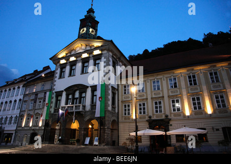 Slovenia, Ljubljana, Town Hall Stock Photo