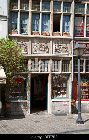 Shop window and door Ghent Belgium Stock Photo