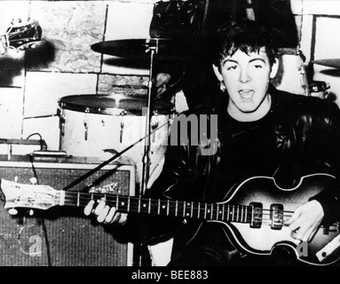 The Beatle's member Paul McCartney on stage at the Cavern Stock Photo