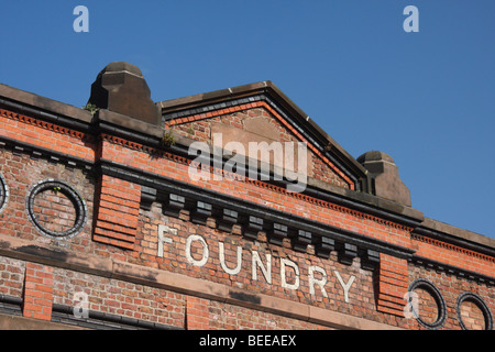 The former foundry building of Harland & Wolff Ltd, shipbuilders, Bootle, 4 miles north of Liverpool, England Stock Photo