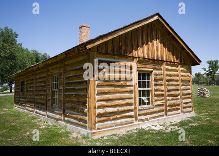 Ogalala Sioux chief Crazy Horse murdered by army soldiers here Fort Robinson state park Crawford Nebraska Stock Photo