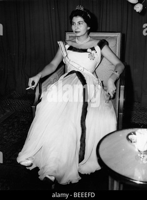 Actress Princess Soraya seated at a party Stock Photo