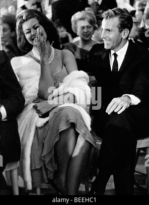 Sophia Loren and Maximilian Schell at Viareggio prize presentation Stock Photo