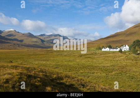 Cluanie Inn located at the end of Loch Cluanie in Glen Shiel West Highlands Scotland Stock Photo