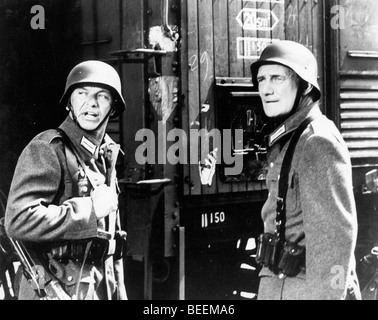 Frank Sinatra and Trevor Howard in 'Von Ryan's Express' Stock Photo