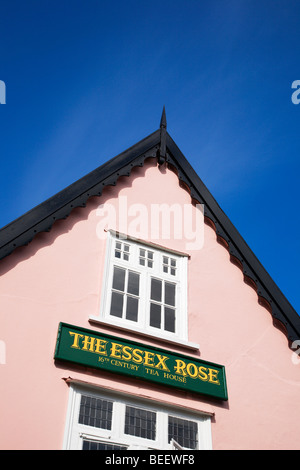 The Essex Rose Tea House Dedham Essex England Stock Photo