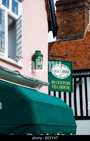 The Essex Rose Tea House Dedham Essex England Stock Photo