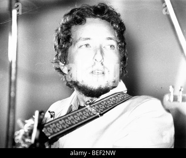 Folk singer Bob Dylan performs at music festival Stock Photo