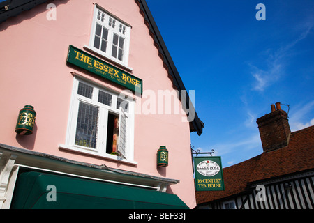 The Essex Rose Tea House Dedham Essex England Stock Photo