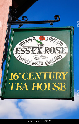 The Essex Rose Tea House Dedham Essex England Stock Photo