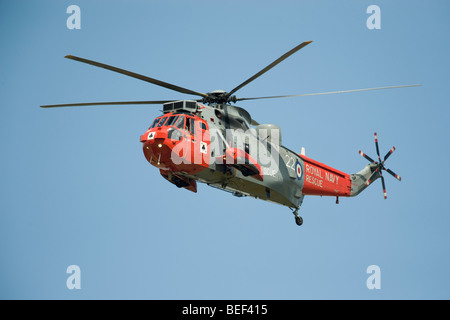 Westland WS-61 Sea King Royal Navy search and rescue helicopter Stock Photo