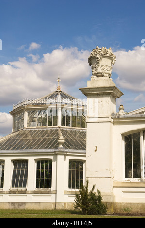 View of The Temperate House in Kew Gardens. Stock Photo