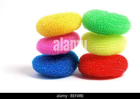 https://l450v.alamy.com/450v/bef4r0/round-nylon-scourers-bef4r0.jpg