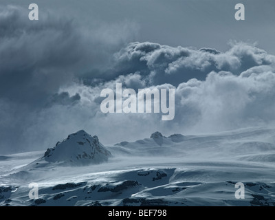 Fjallsjokull Glacier, Vatnajokull Ice Cap, Iceland Stock Photo