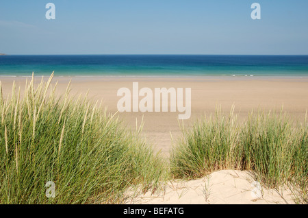 Empty beach in bluesky Stock Photo - Alamy