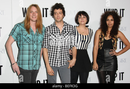 THE ETTES WHIP IT FILM PREMIERE HOLLYWOOD LOS ANGELES CA USA 29 September 2009 Stock Photo