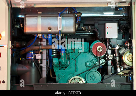 engine compartment of a coach Stock Photo