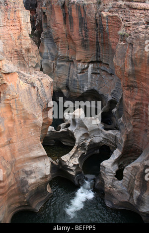 Bourke's Luck Potholes A Naturally Occuring Water Feature At The Beginning Of The Blyde River Canyon, South Africa Stock Photo