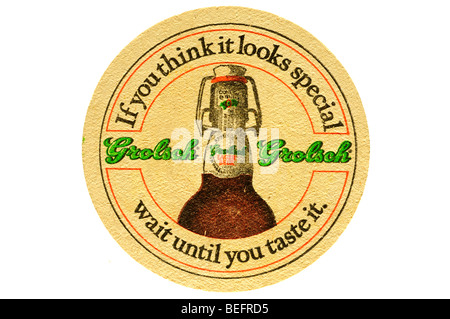 if you think it looks special wait until you taste it grolsch Stock Photo