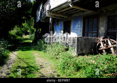 Abandoned house in the country side in Asturias, Spain. Stock Photo