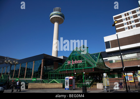 radio city tower and st johns shopping centre in liverpool city centre shopping district merseyside england uk Stock Photo