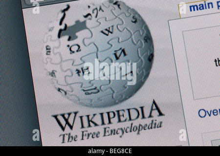 Wikipedia screenshot Stock Photo