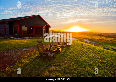 North America, Canada, Ontario, Annan, Georgian Bay, Coffin Ridge Winery Stock Photo