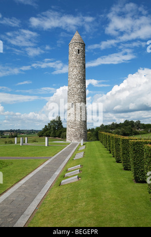 Island of Ireland Peace Park. Memorial with tower commemorating First World War. Stock Photo