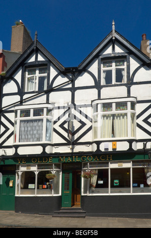 Ye Olde Mail Coach Inn, Conwy, Wales, United Kingdom. Stock Photo