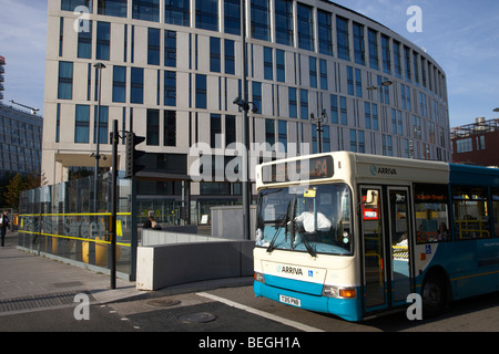 bus in paradise street bus station liverpool merseyside england uk Stock Photo