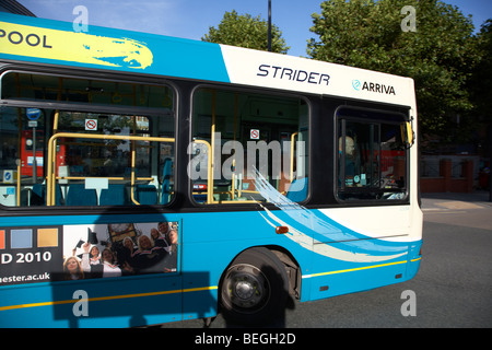 arriva strider single decker bus on a scheduled service in liverpool merseyside england uk Stock Photo