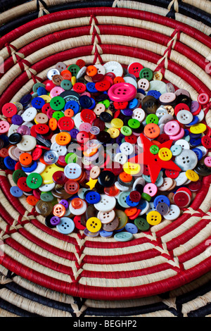 Basket full of buttons