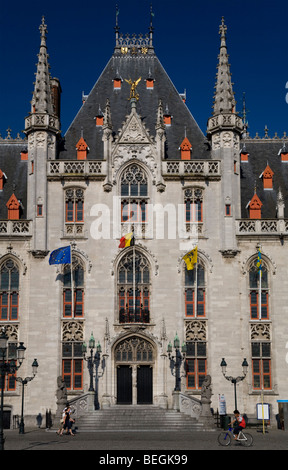 The Provinciaal Hof in Markt (Market Square), Bruges, Belgium Stock Photo