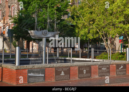 Savannah, Georgia, southern charm historic district Stock Photo