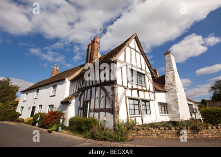 England, Cambridgeshire, Huntingdon, Houghton village oldest house timber framed former George and Dragon Inn Stock Photo