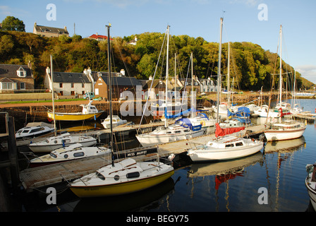 Avoch Harbour Moray Firth Scotland. Stock Photo