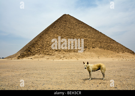 Red Pyramid of Pharaoh Snofru, Dahshur, Egypt Stock Photo