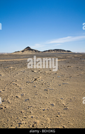 Black Desert, Libyan Desert, Egypt Stock Photo
