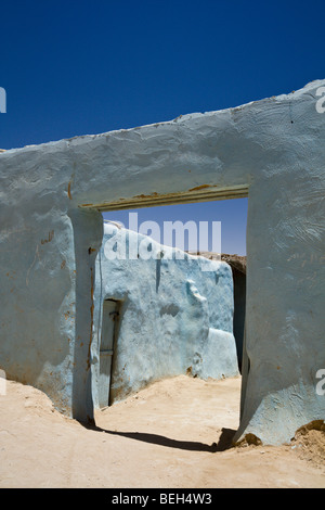 House Entrance in Farafra Oasis, Libyan Desert, Egypt Stock Photo