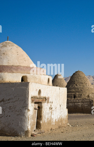 Tombs at El Qasr in Dakhla Oasis, Libyan Desert, Egypt Stock Photo