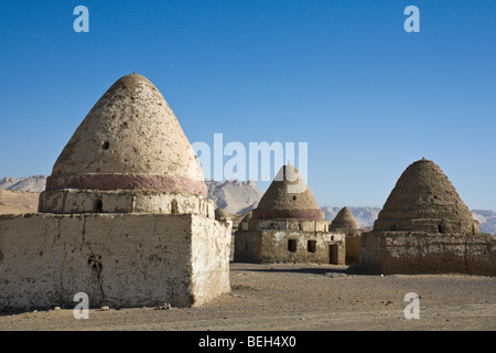 Tombs at El Qasr in Dakhla Oasis, Libyan Desert, Egypt Stock Photo