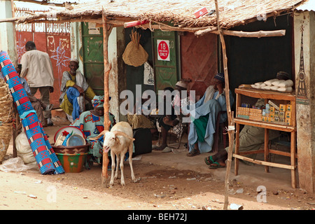 Farafenni Market, River Gambia,The Gambia Stock Photo