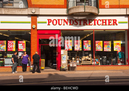 The Poundstretcher cheap shop store in Great Yarmouth , Norfolk , Uk Stock Photo