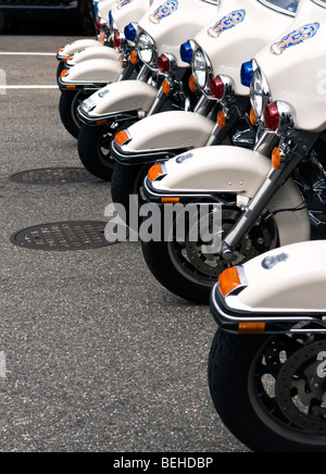 Park Police Motorcycles in Washington DC Stock Photo