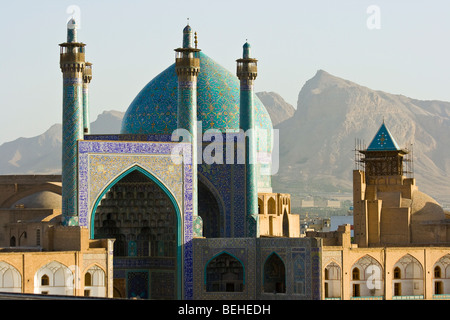 Shah or Imam Mosque in Imam Square in Isfahan Iran Stock Photo
