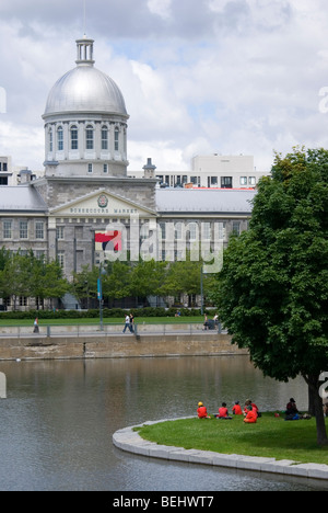 View on Bonsecours Market in the Old Port in Montreal, Quebec, Canada. Stock Photo
