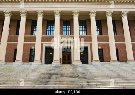 Widener Library Harvard University Boston Stock Photo